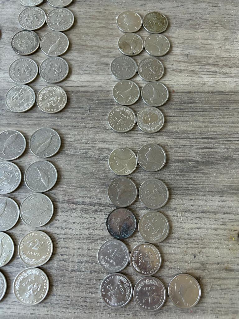 Kroatische kuna munten (101 kuna), Ophalen of Verzenden, Overige landen, Setje