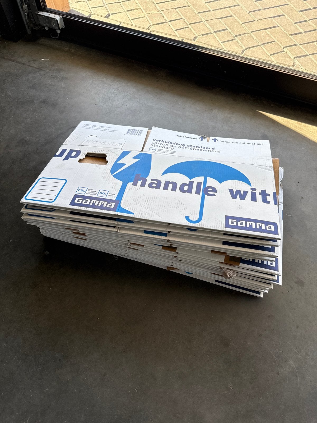 13 Verhuisdozen Gamma, Ophalen, Doos, 40 tot 60 cm, Opvouwbaar