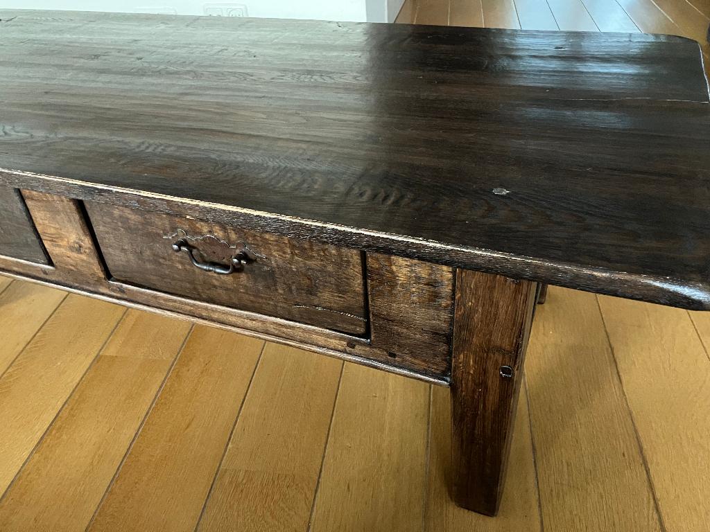 salontafel, Ophalen, 100 tot 150 cm, Eikenhout, 50 tot 100 cm