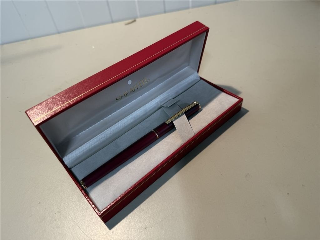 Pen - Sheaffer - vintage fashion 363 matte berry fountain pe, Ophalen of Verzenden, Nieuw