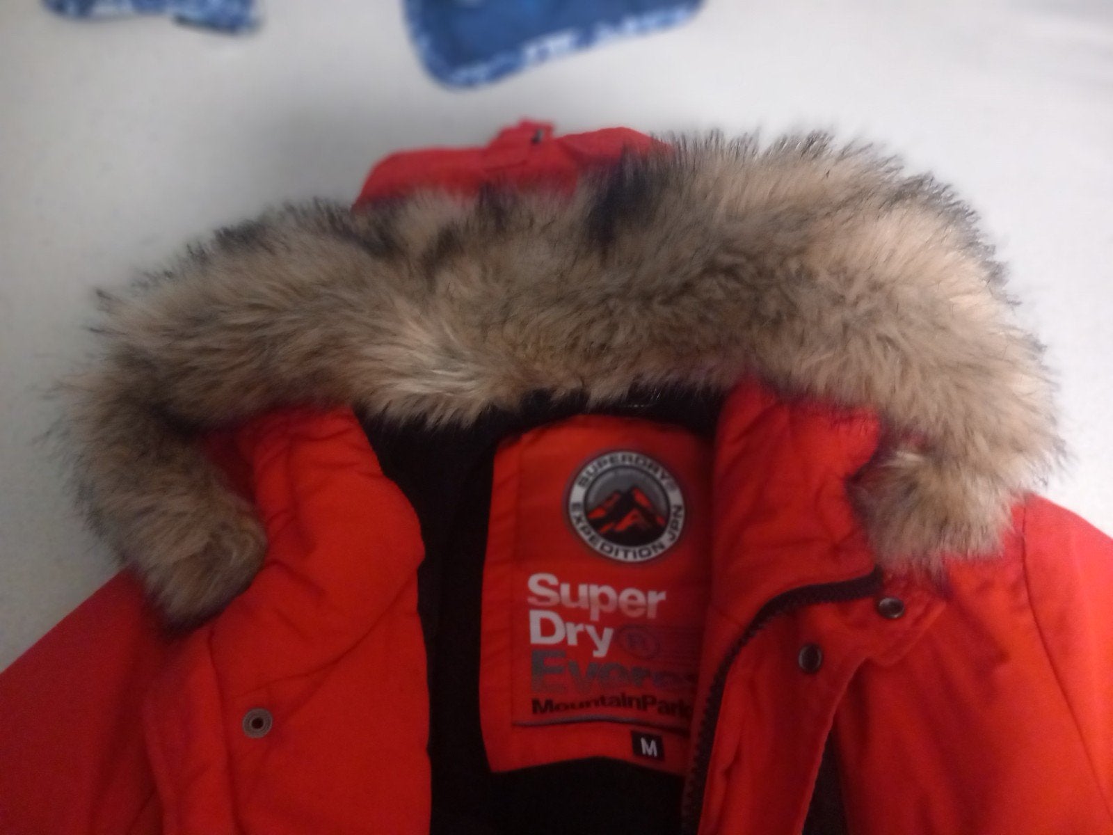 Superdry Everest Mountain Parka - Oranje - Maat M, Maat 48/50 (M), Oranje, Ophalen of Verzenden, Zo goed als nieuw
