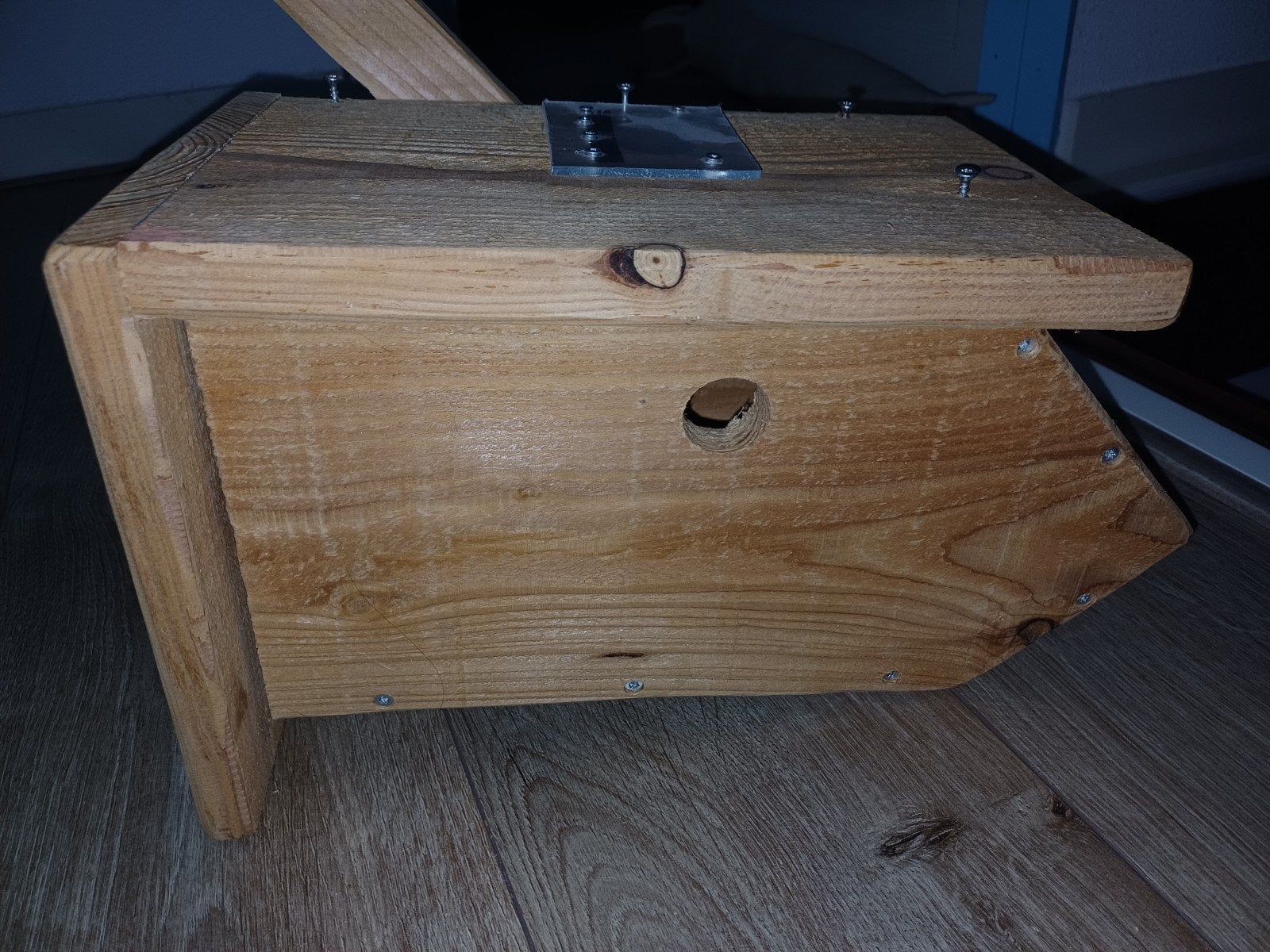 Houten vogelhuisje met camera NIEUW, Tuin en Terras, Vogelhuisjes en Vogelbaden, Ophalen of Verzenden, Nieuw