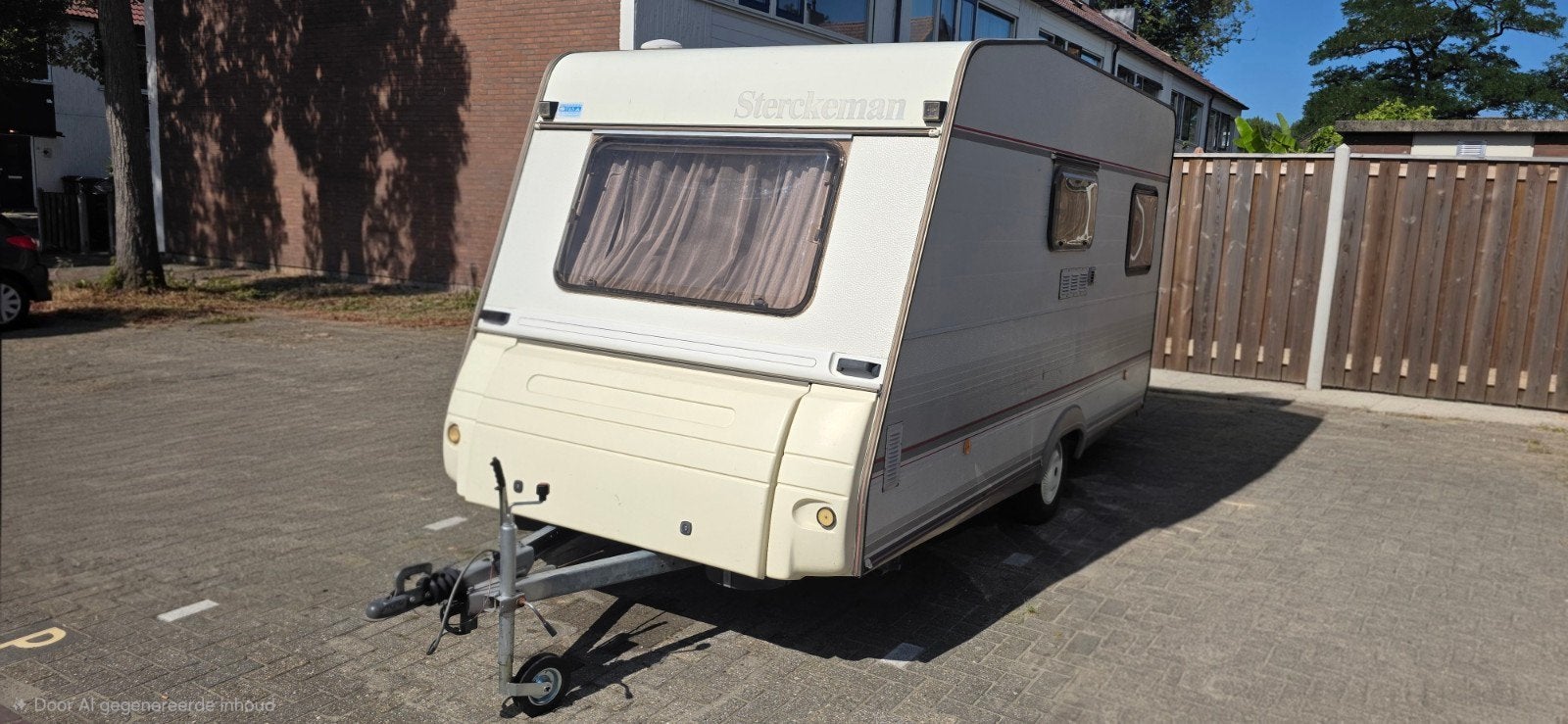Sterckeman caravan met voortent, luifel en kampeeruitrusting, Caravans en Kamperen, Vast bed, Sterckeman, Treinzit, Particulier