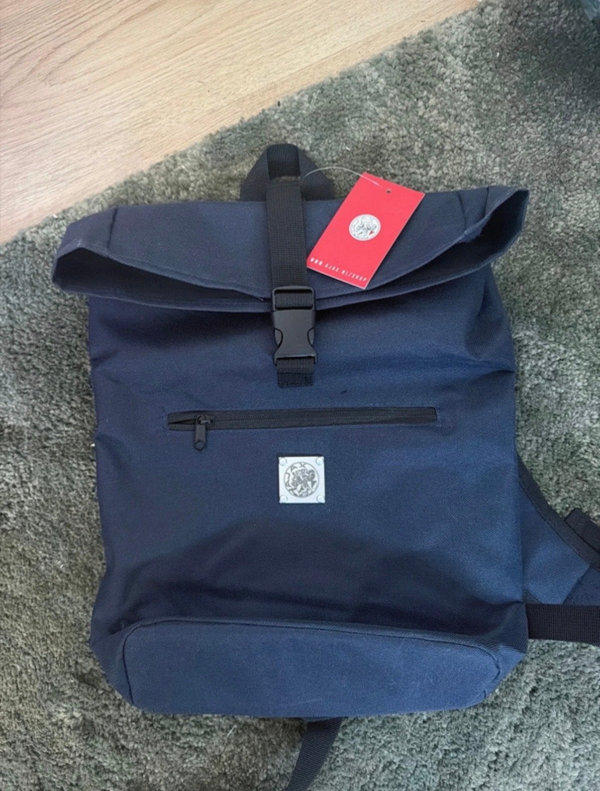 Nieuwe Ajax rugzak - Donkerblauw met label (bieden mag), 25 tot 40 cm, Nieuw, Ophalen of Verzenden, Overige merken