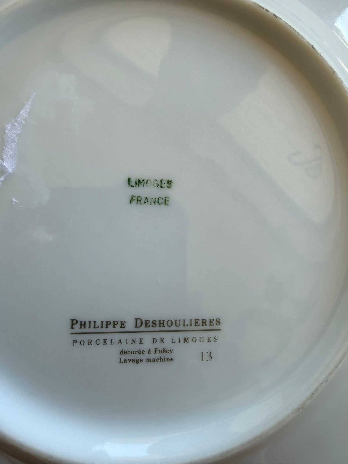 Philippe Deshoulières Limoges Porseleinen Schaal Modern Desi, Ophalen of Verzenden