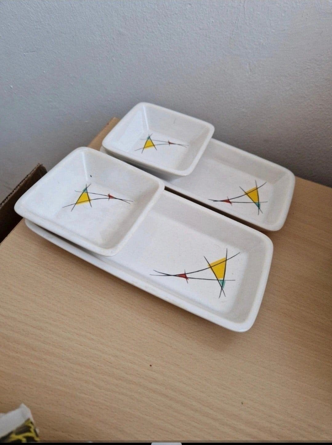 Vintage serveerschalen borrelschalen keramiek west germany, Ophalen of Verzenden