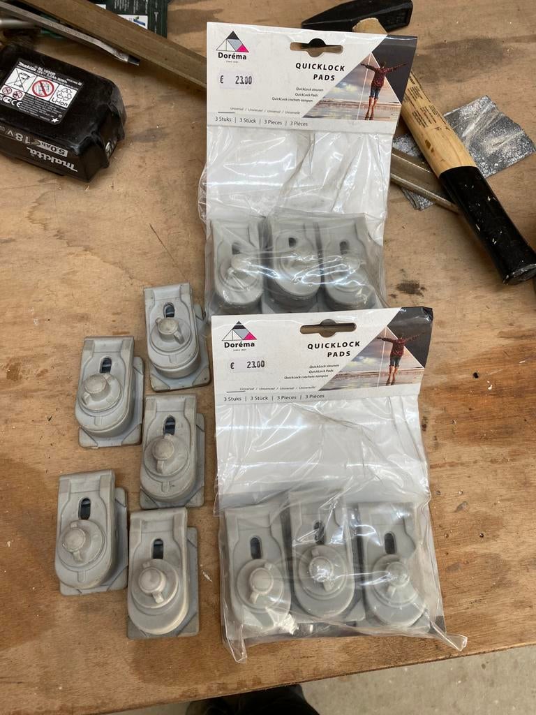 Quicklock pads, Caravans en Kamperen, Caravan accessoires, Zo goed als nieuw, Ophalen of Verzenden