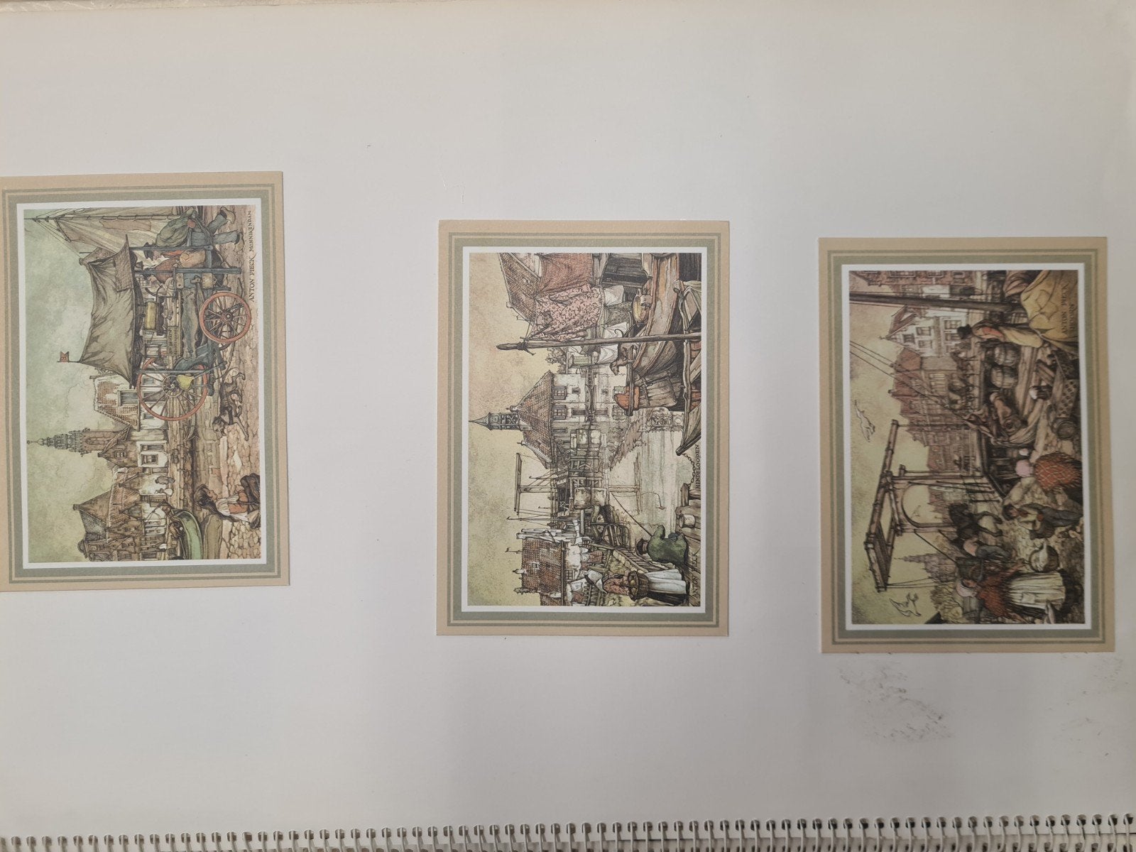 Anton Pieck prenten ca 90 in dik boekwerk, Postzegels en Munten, Ophalen