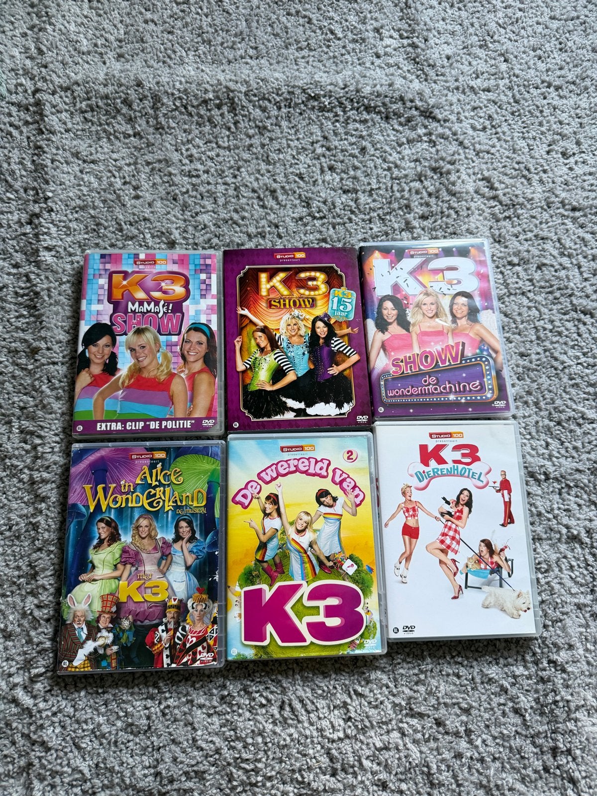 Diverse K3 dvd's - Shows, films en meer!, Ophalen, Gebruikt, Alle leeftijden, Nederlands