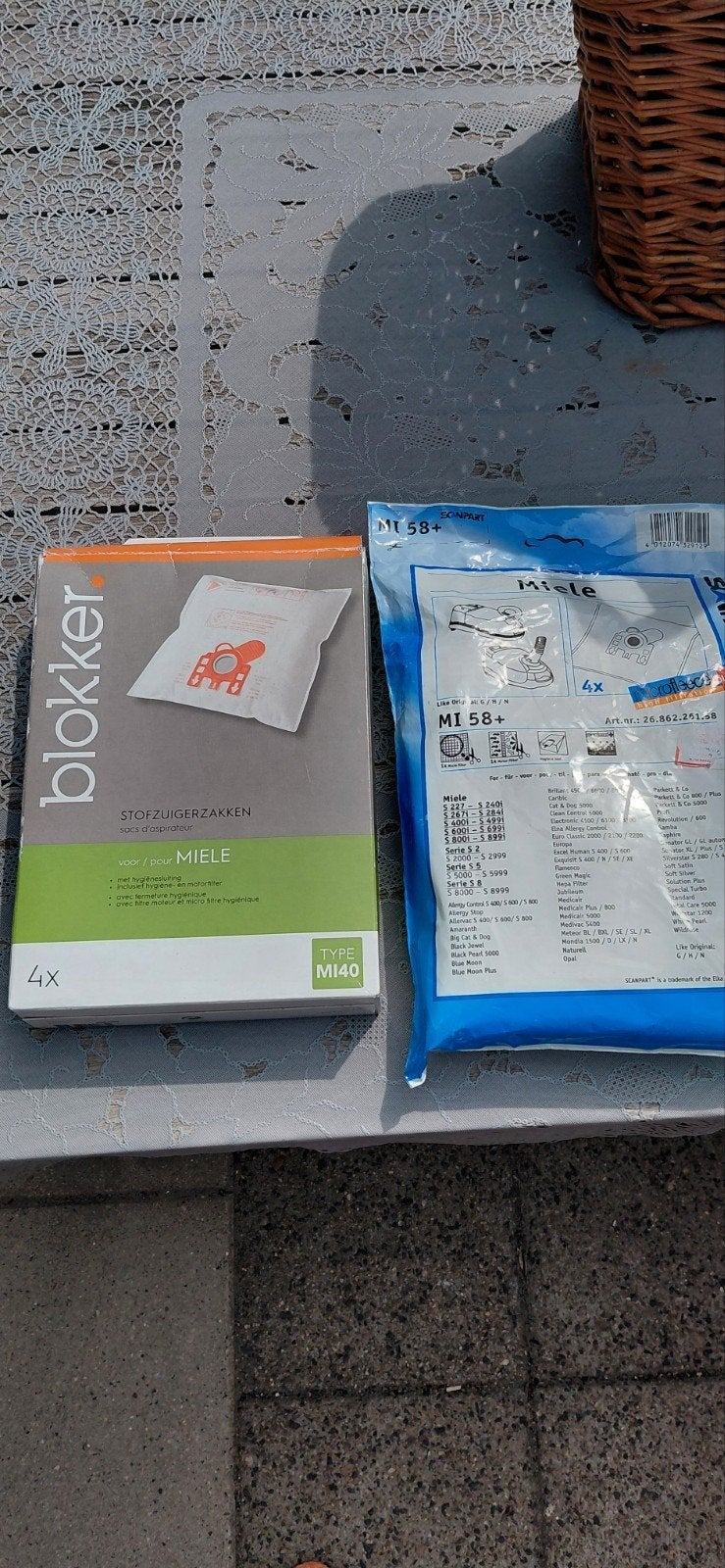 Stofzuigerzakken Miele G/H/N - Blocker MI40 & Scanpart MI58+, Overige typen, Nieuw, Miele, Ophalen