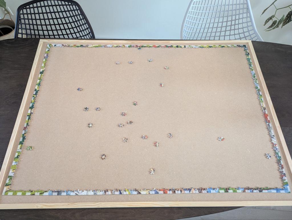 Puzzelplaat / puzzelplank 131 x 94 cm 3000 puzzelstukjes, Ophalen, Meer dan 1500 stukjes, Nieuw, Legpuzzel