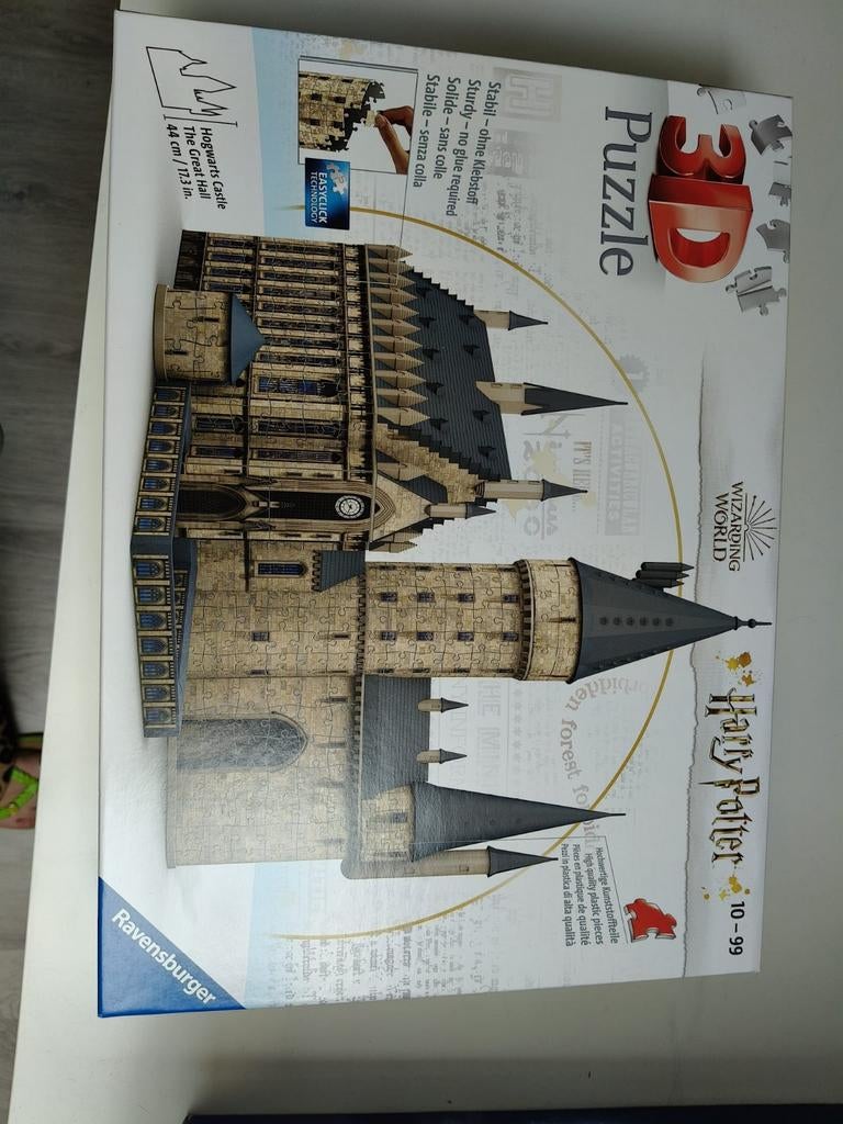 Ravensburger 3d puzzel, Harry Potter Hogwarts Kasteel, Ophalen of Verzenden, Minder dan 500 stukjes, Zo goed als nieuw, Rubik's of 3D-puzzel