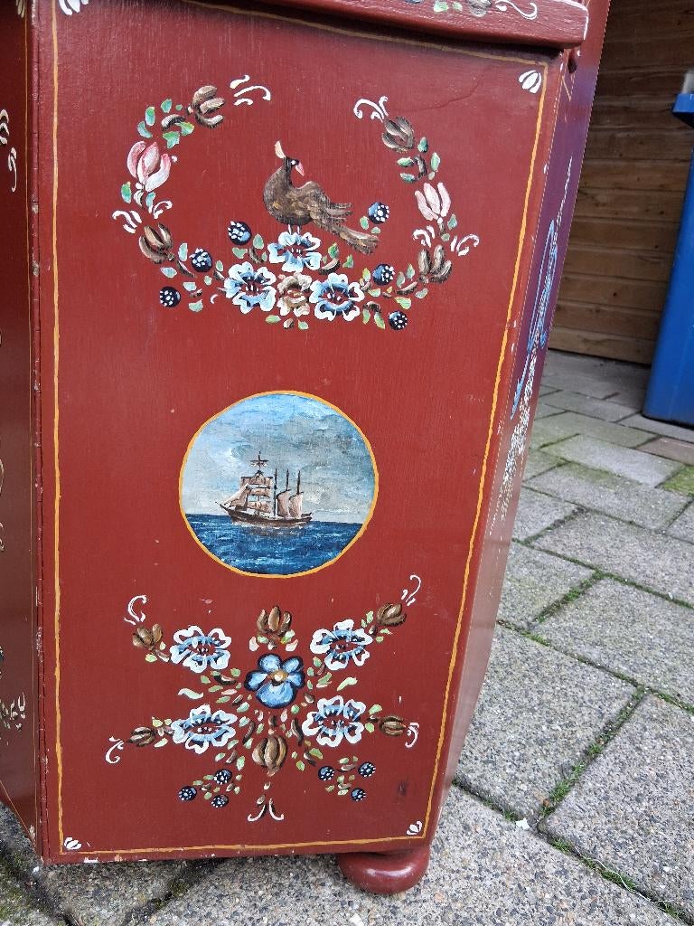 Antieke Hindeloper kinderstoel, Ophalen of Verzenden