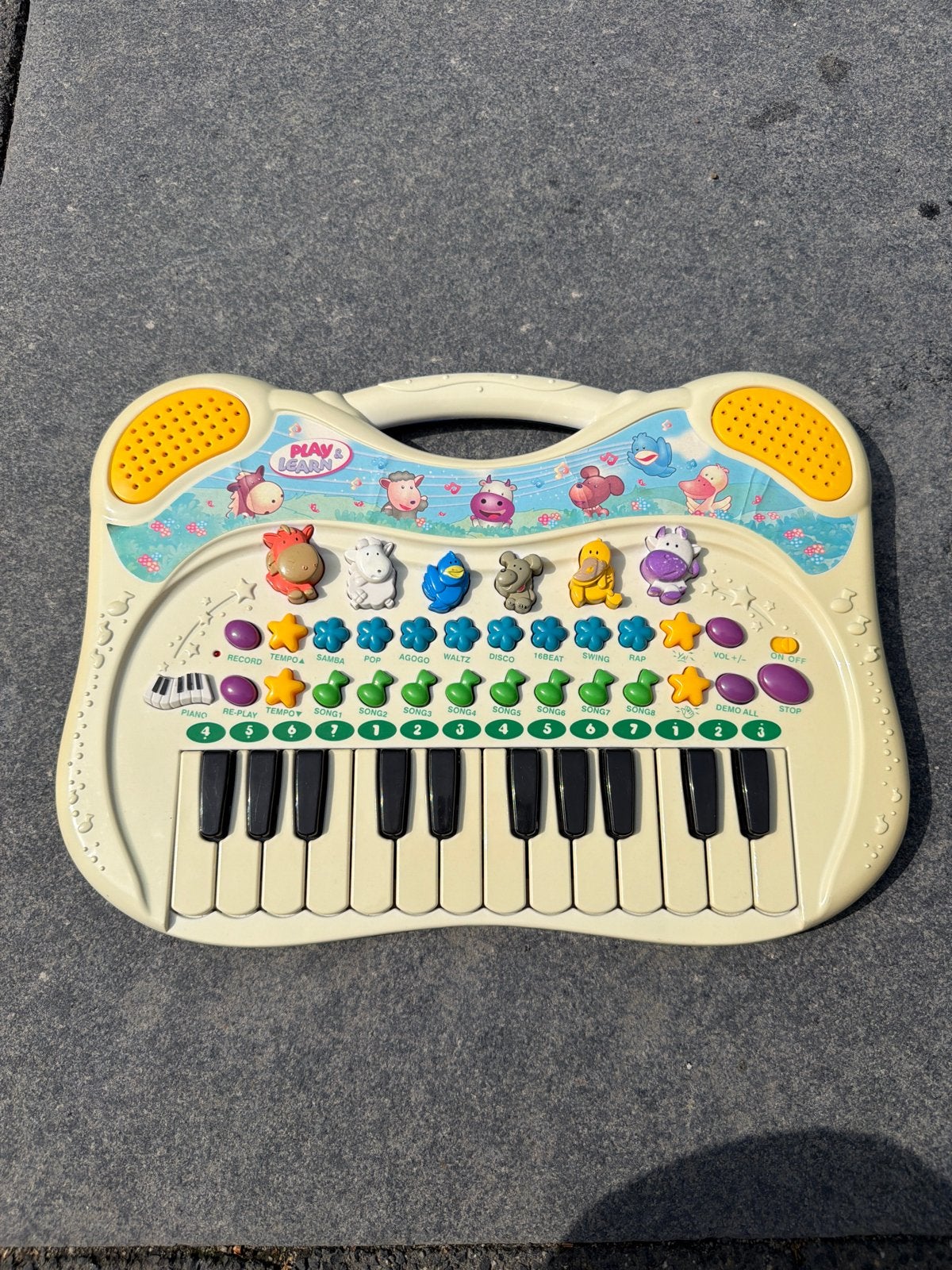 Play & Learn Baby Piano met Dieren Geluiden, Ophalen, Gebruikt, Overige typen, Met geluid