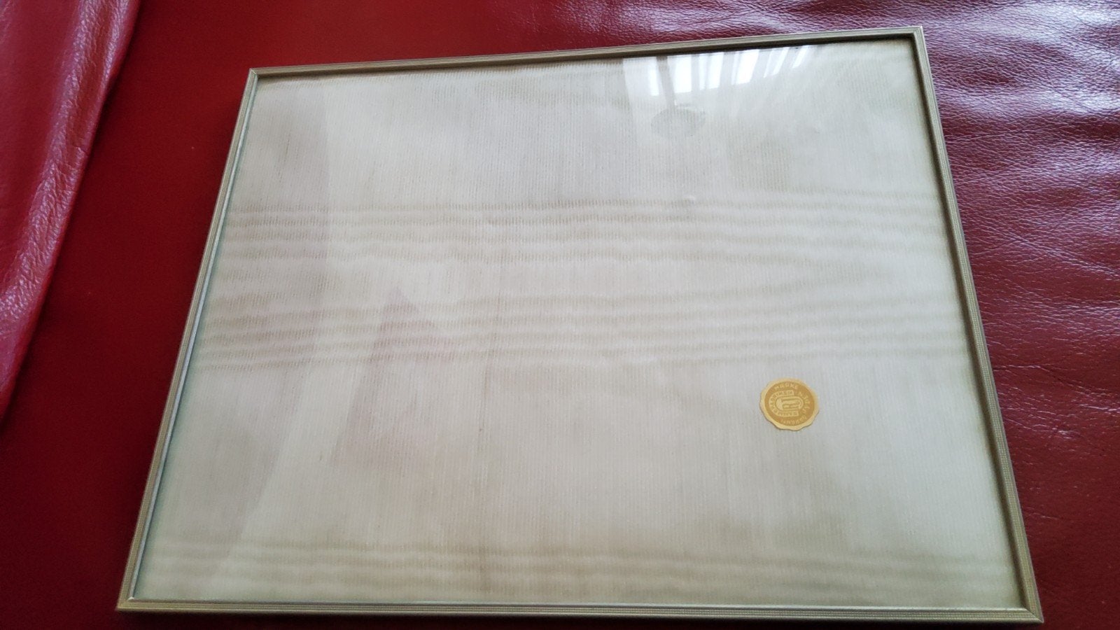 Extra groot zilver kleur fotolijstje gemerkt Jyden bol glas., Ophalen of Verzenden