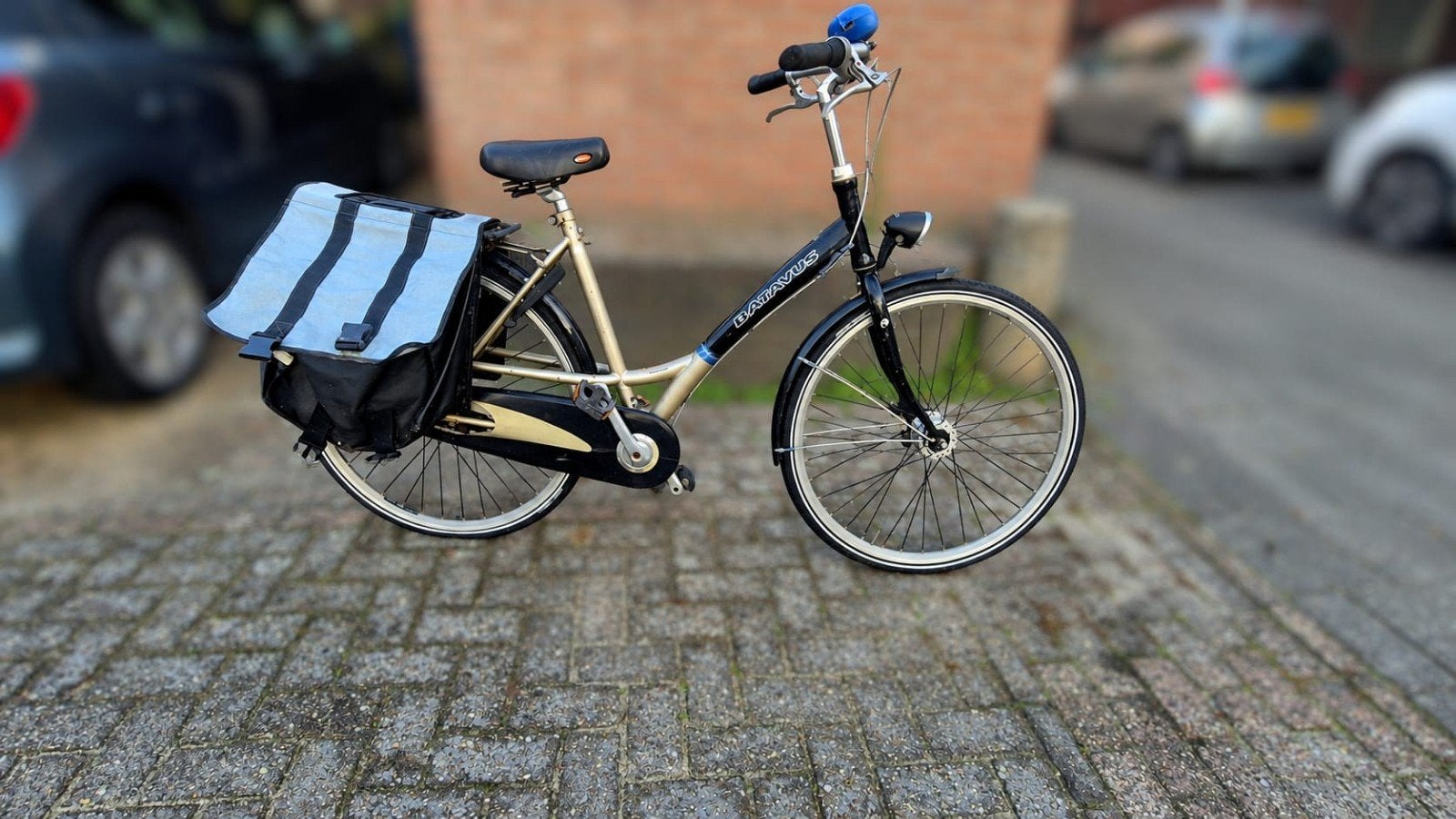 Batavus damesfiets met fietstassen, Ophalen, Terugtraprem, Batavus, 50 tot 53 cm