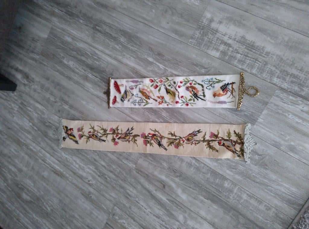 Geborduurde schellekoorden, Antiek en Kunst, Curiosa en Brocante, Ophalen of Verzenden