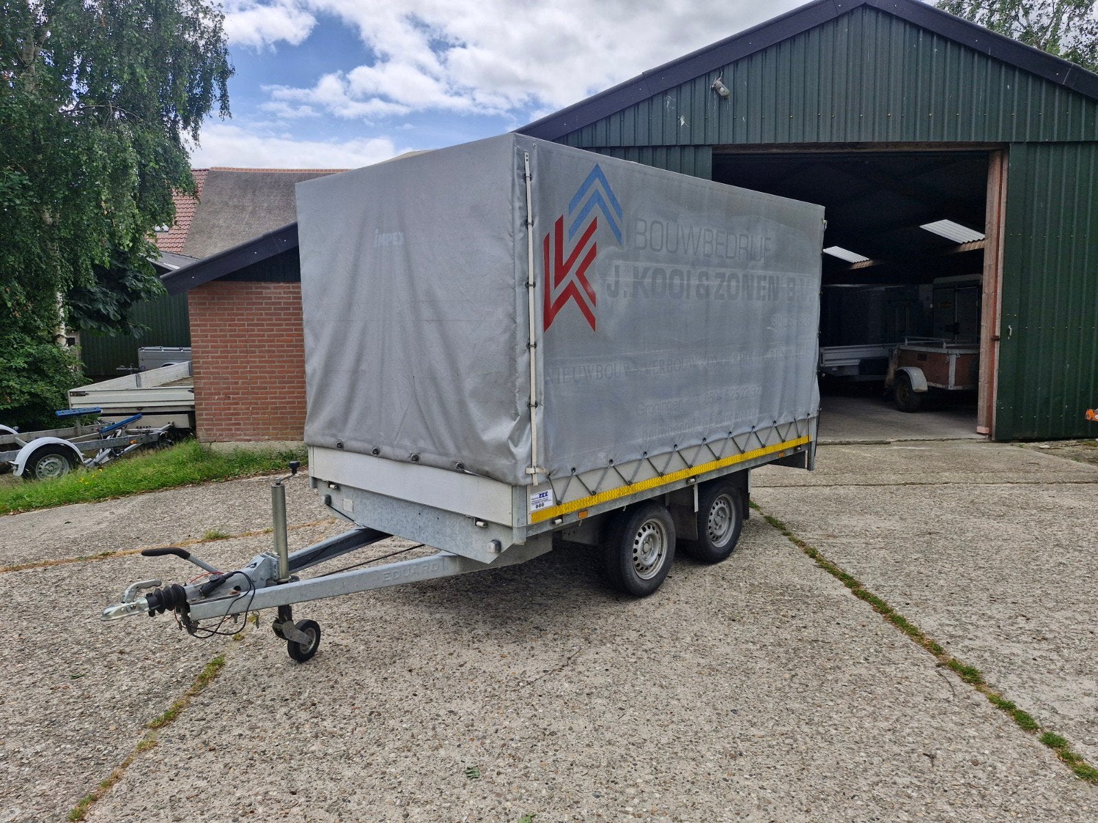 Eduard aanhangwagen met huif 2000kg, Ophalen, Gebruikt, -, -