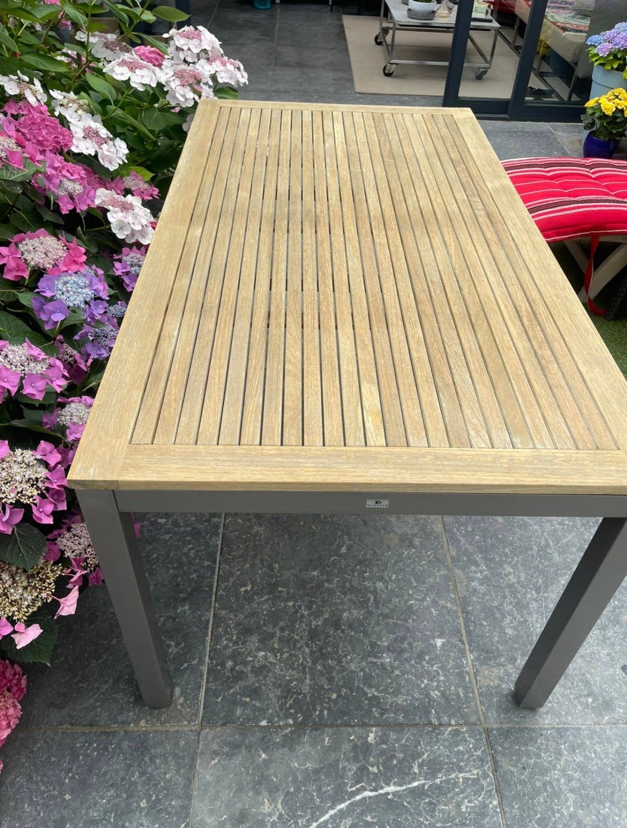 Gloster tuintafel, Ophalen, Zo goed als nieuw, Rechthoekig, Teakhout