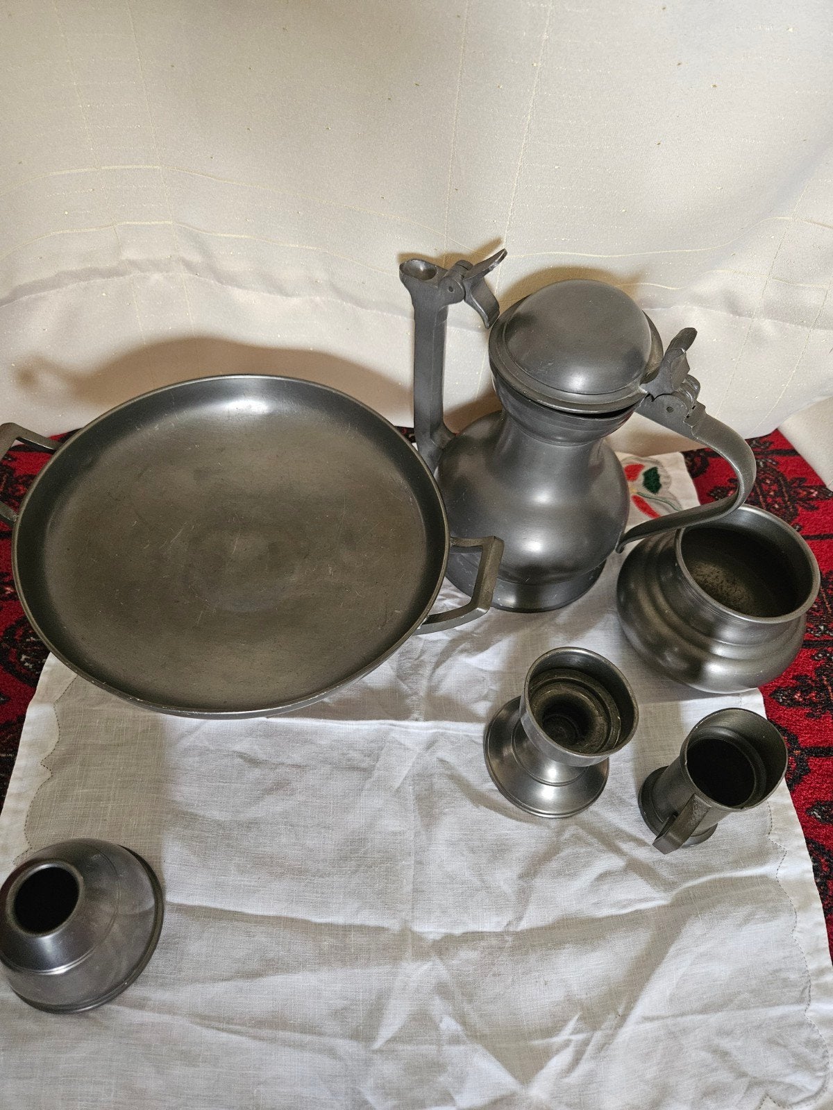 Antiek Tinnen Servies Set - Holland Pewter, Antiek en Kunst, Ophalen