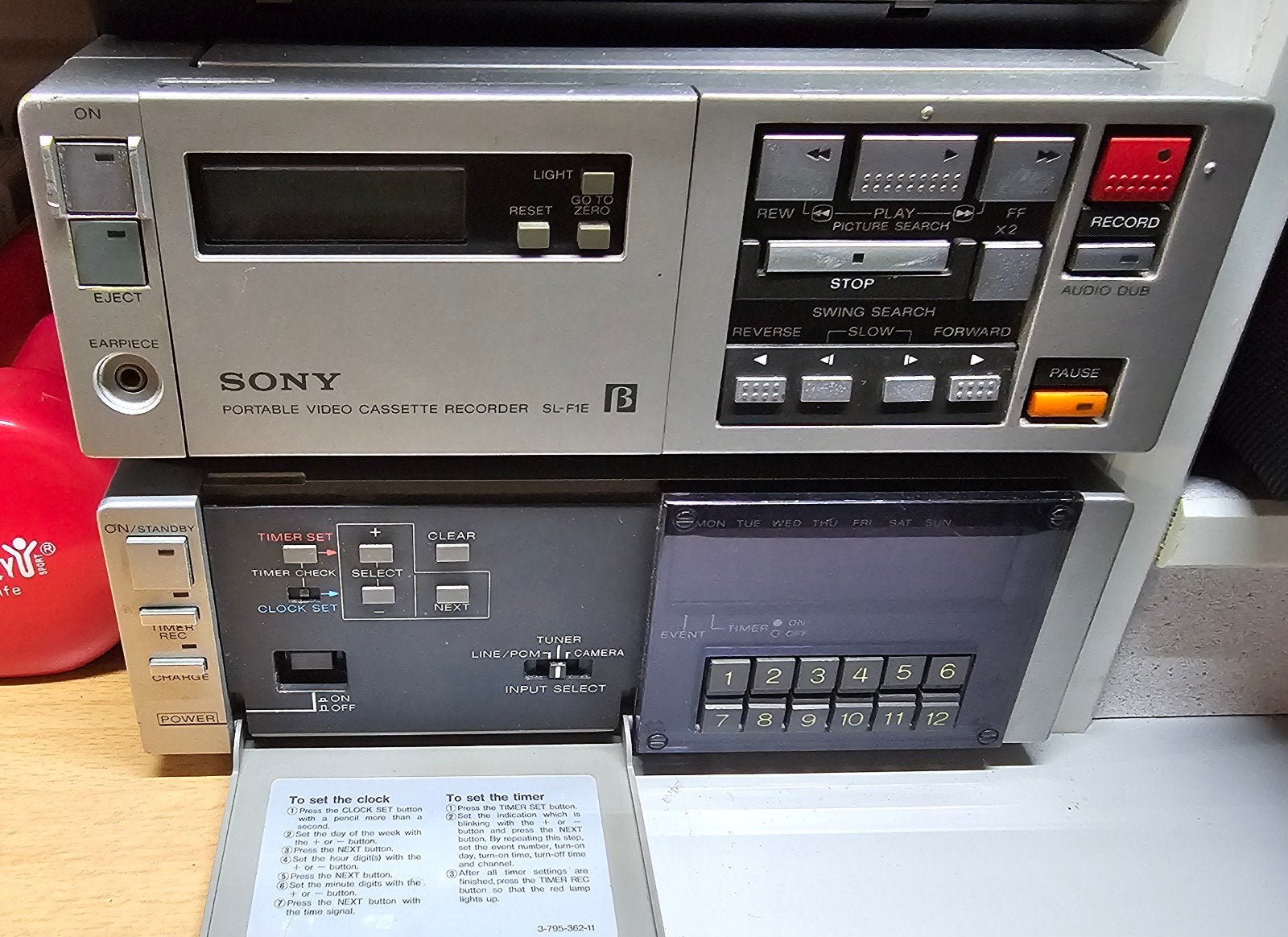 Sony SL-F1E Betamax Portable Videocassette Recorder, Ophalen, Gebruikt, Betamax-speler of -recorder