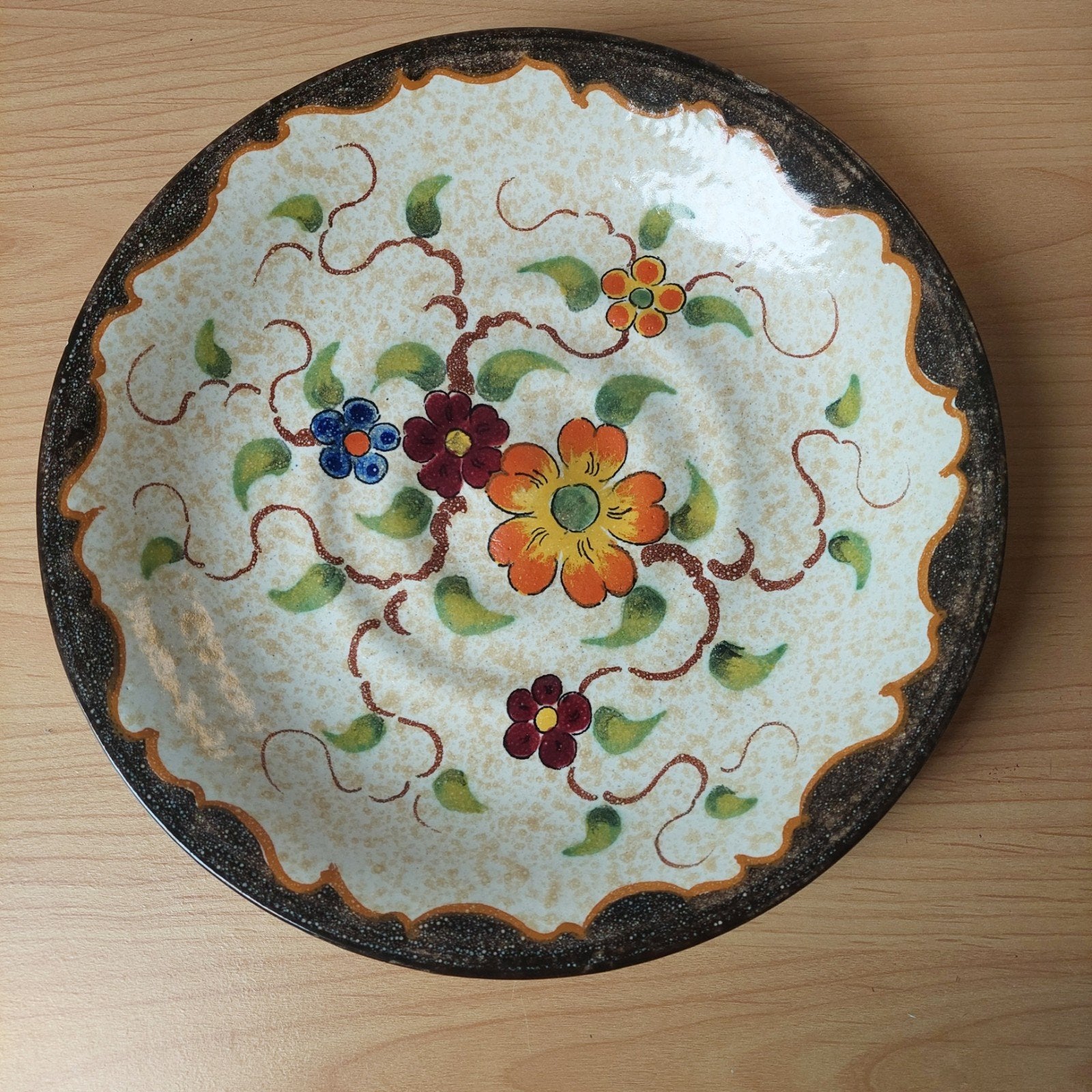 Originele handgeschilderde Zenith Gouda plateel schaal, Antiek en Kunst, Ophalen of Verzenden