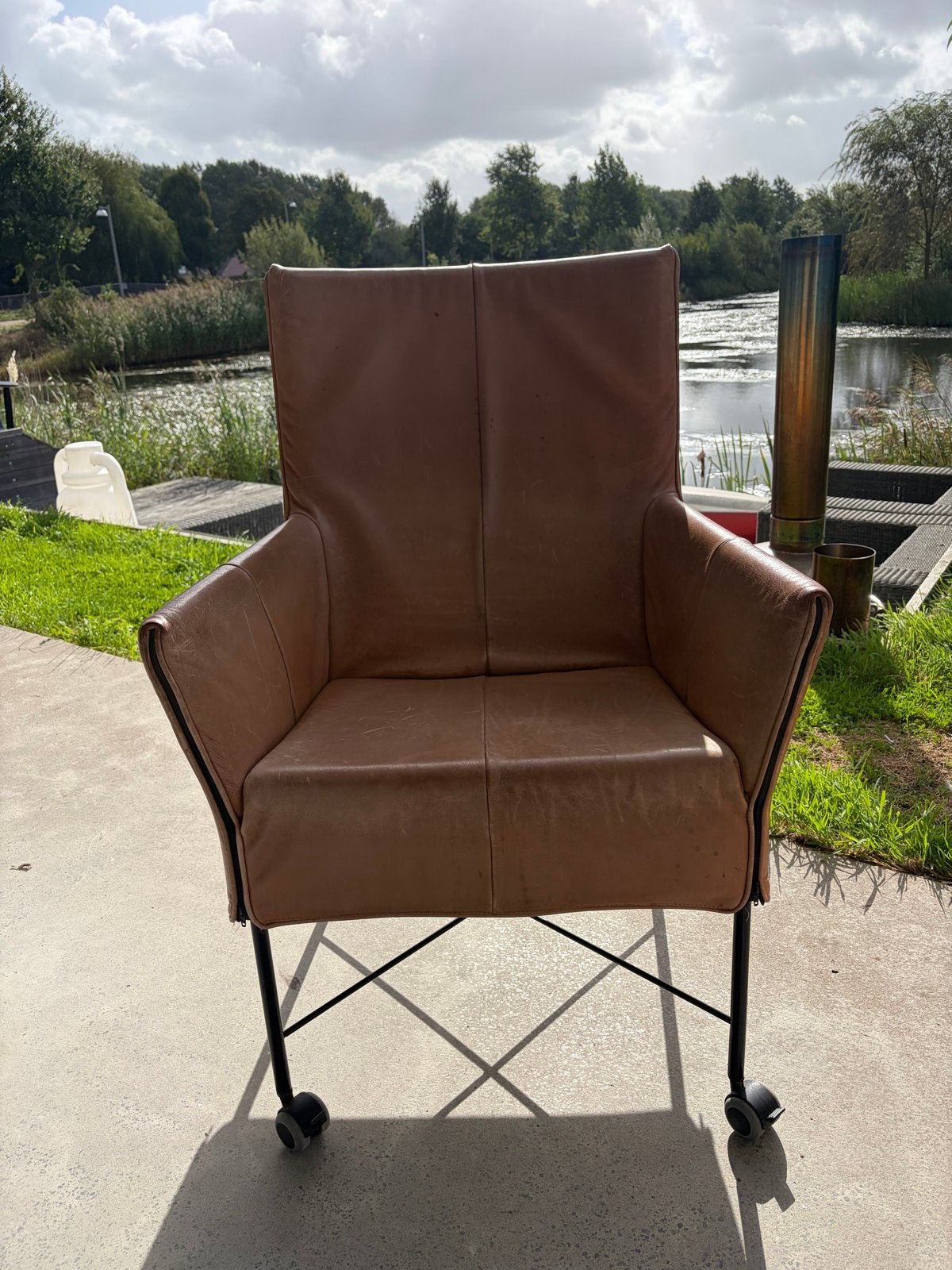 Originele Montis stoelen - opknappers, Ophalen, Gebruikt, Twee, Bruin