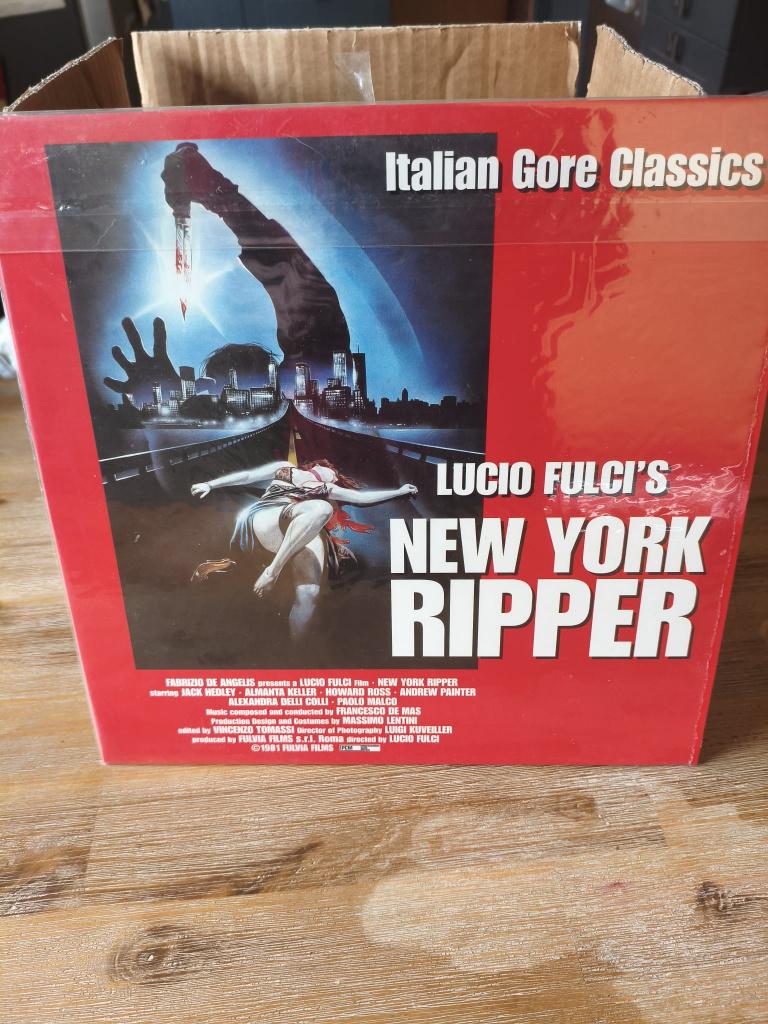 Lucio Fulci's - New York Ripper - Laserdisc, Vanaf 16 jaar, Ophalen of Verzenden, Zo goed als nieuw, Horror