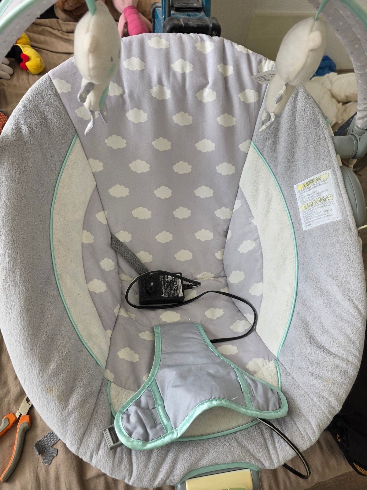 Ingenuity Wipstoel met Muziek en Trillingen, Kinderen en Baby's, Gebruikt, Wipstoel, Met gordel(s) of riempje(s), Ophalen