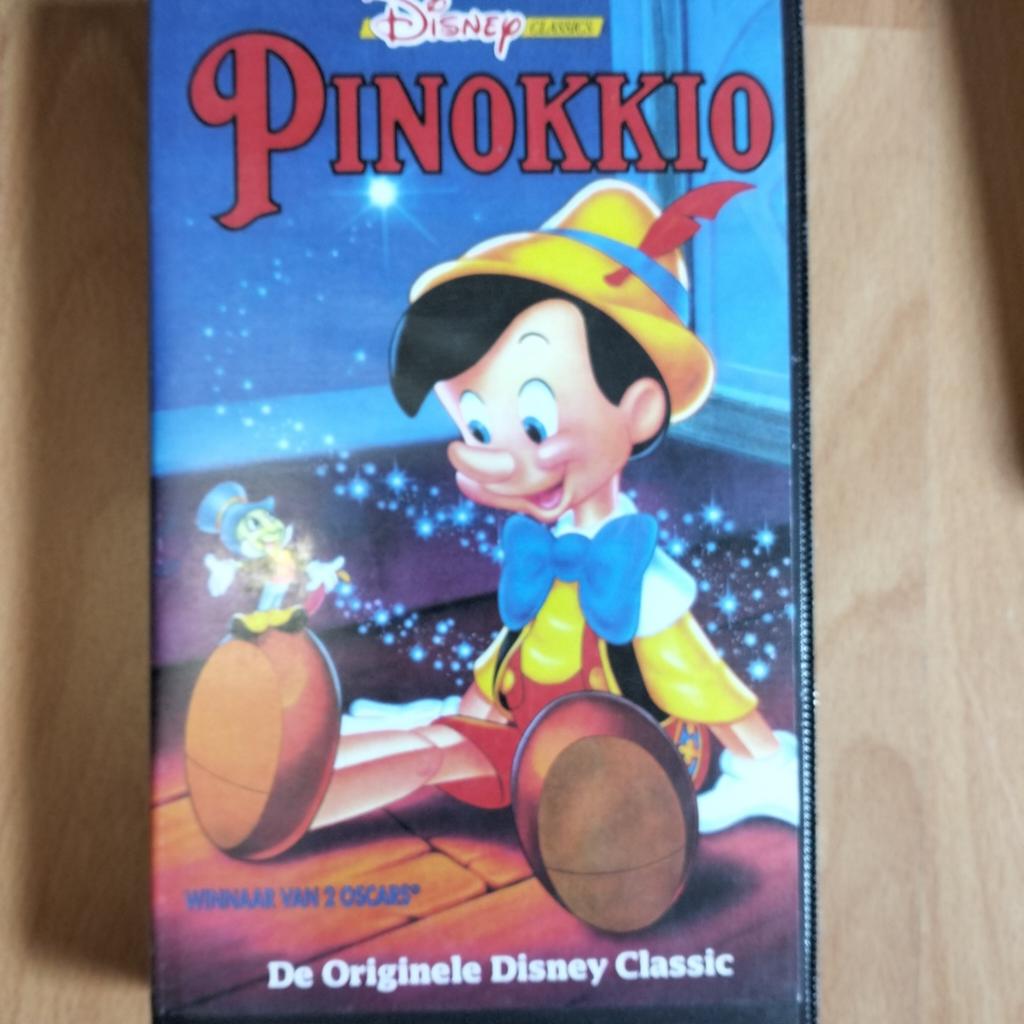 Disney vhs  Pinokkio Nederlands gesproken, Cd's en Dvd's, VHS | Film, Alle leeftijden, Ophalen of Verzenden, Zo goed als nieuw