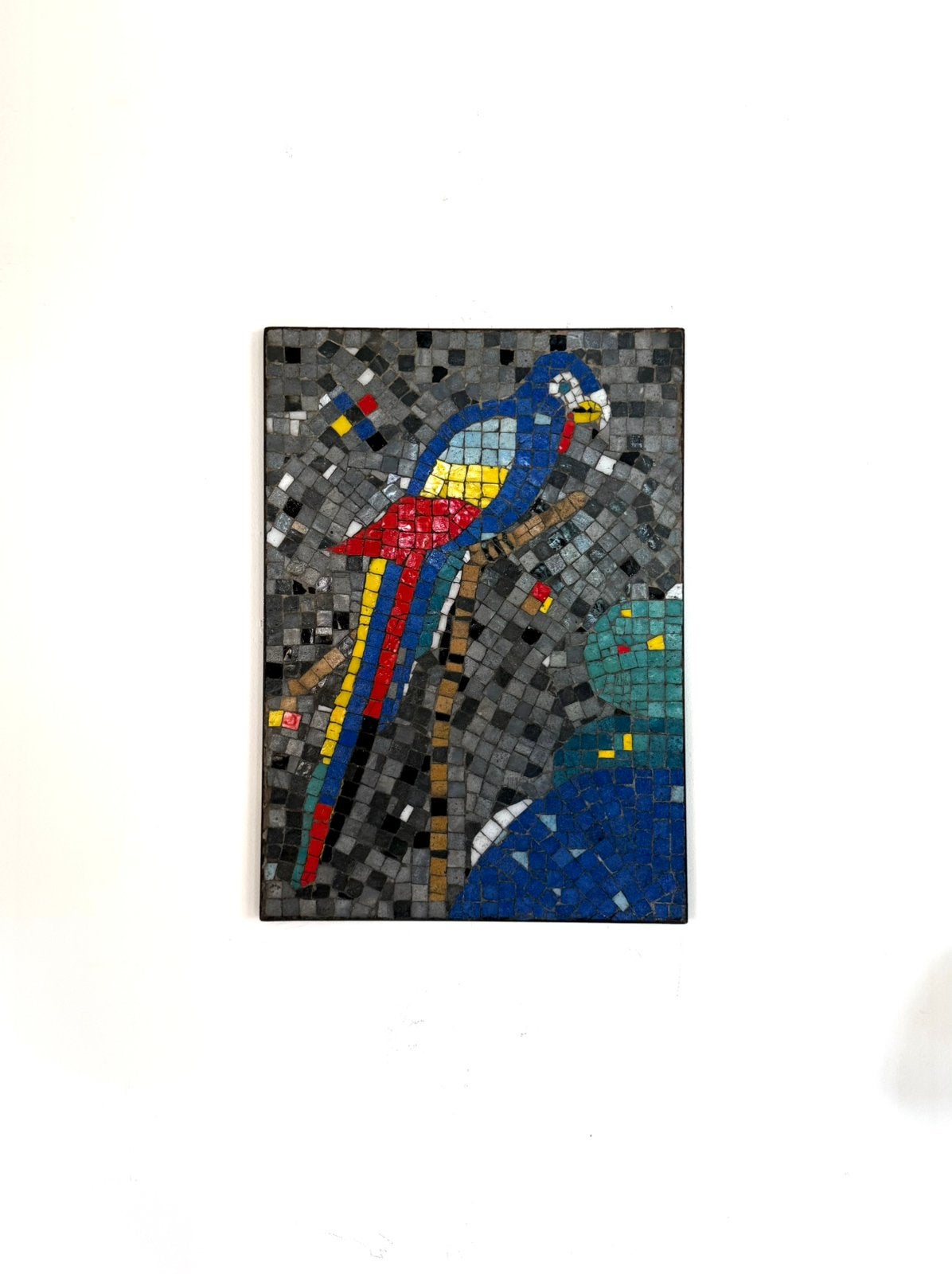 Vintage keramieken mozaiëk wandpaneel, Duitsland ‘60, 71 cm, Steen/keramiek, Ophalen of Verzenden, Zo goed als nieuw