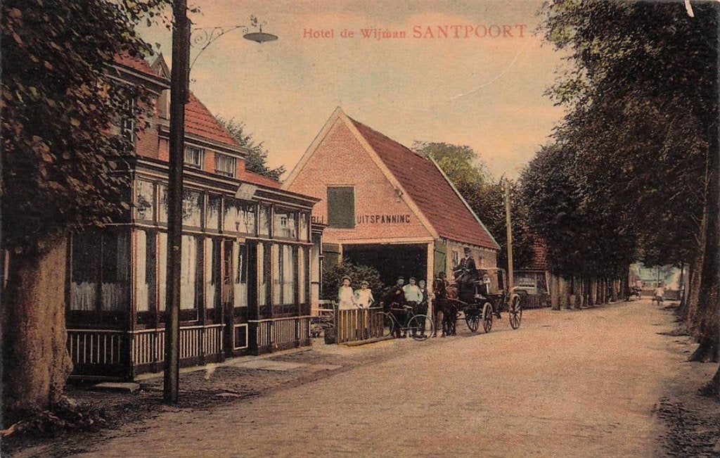 702-123-025 Hotel De Wijman Santpoort, Verzenden, Voor 1920, Noord-Holland