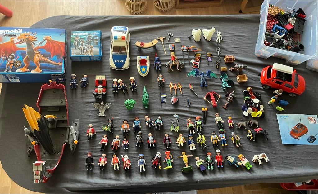 Grote collectie Playmobil: Draken, Politie, Piraten en meer!, Ophalen of Verzenden, Gebruikt, Los playmobil