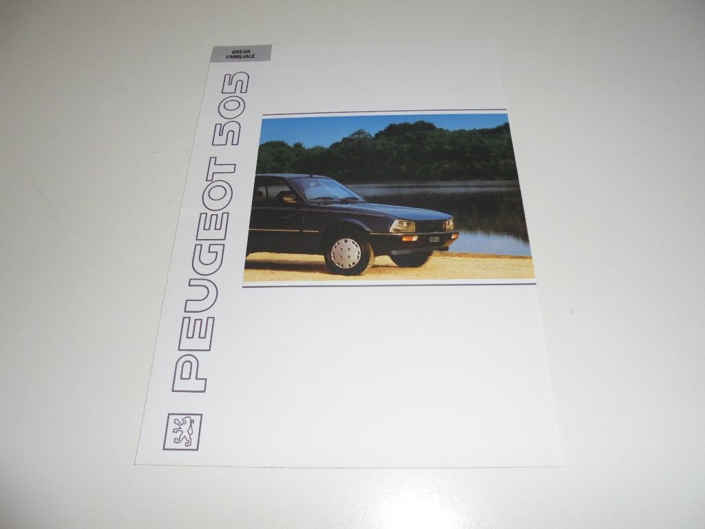 brochure Peugeot 505 Break/Familiale  1991, Ophalen of Verzenden, Nieuw, Peugeot