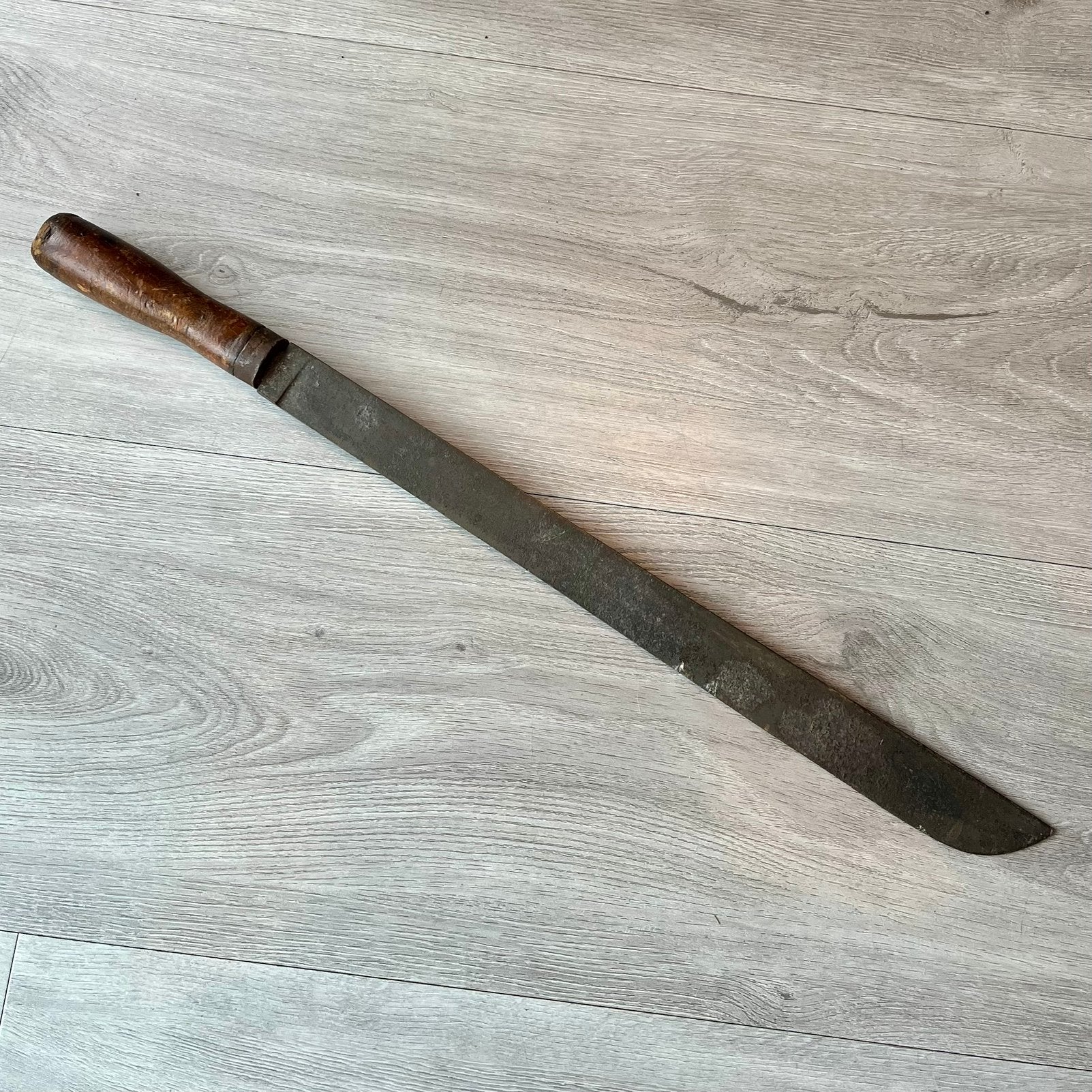 Antieke P.D.L. Lüneschloss Solingen machete / kapmes – 63 cm, Ophalen of Verzenden, Landmacht, Duitsland, Mes of Dolk