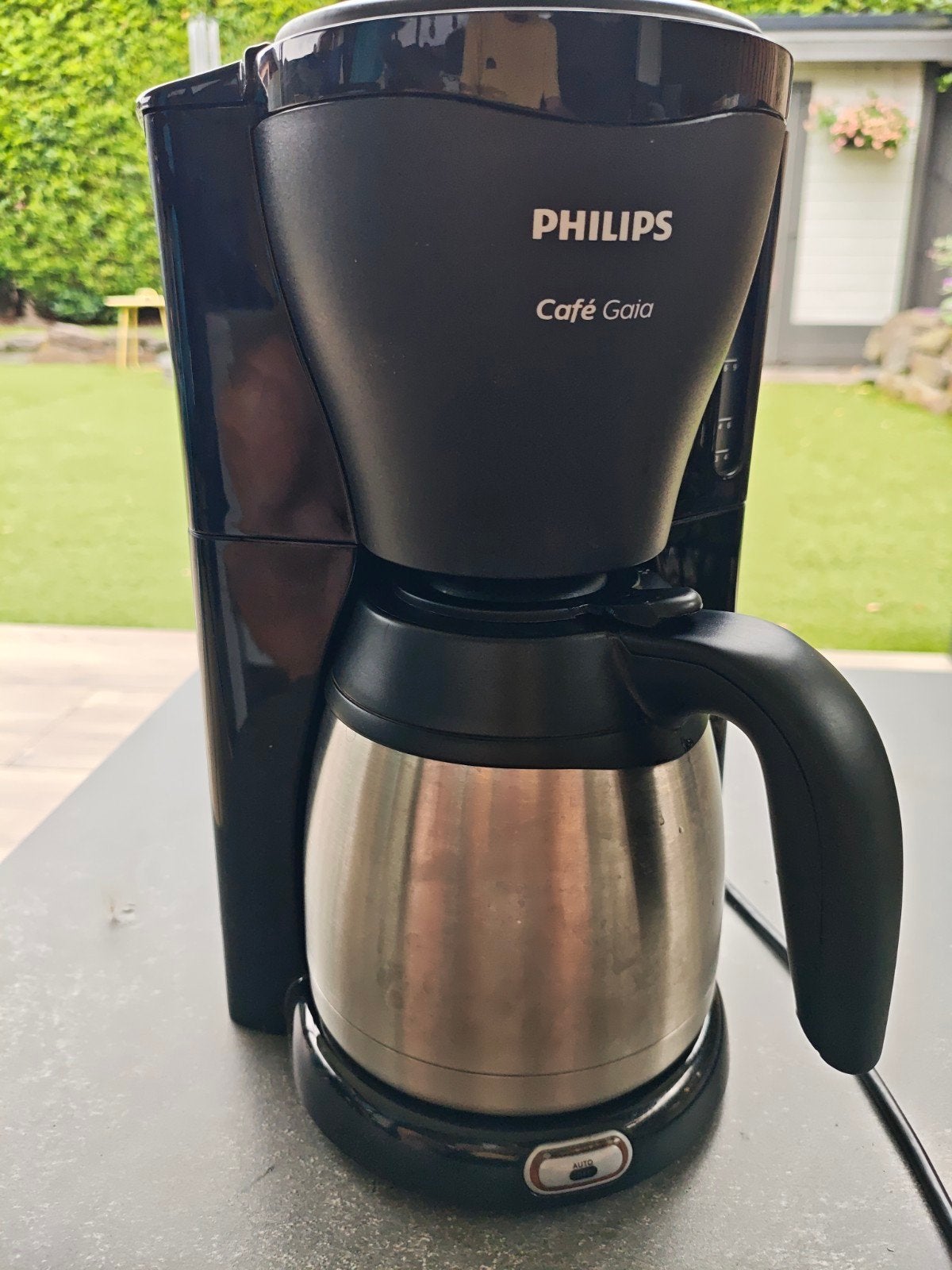 Philips Café Gaia Koffiezetapparaat met Thermoskan, Ophalen, Gebruikt, 10 kopjes of meer, Koffiemachine