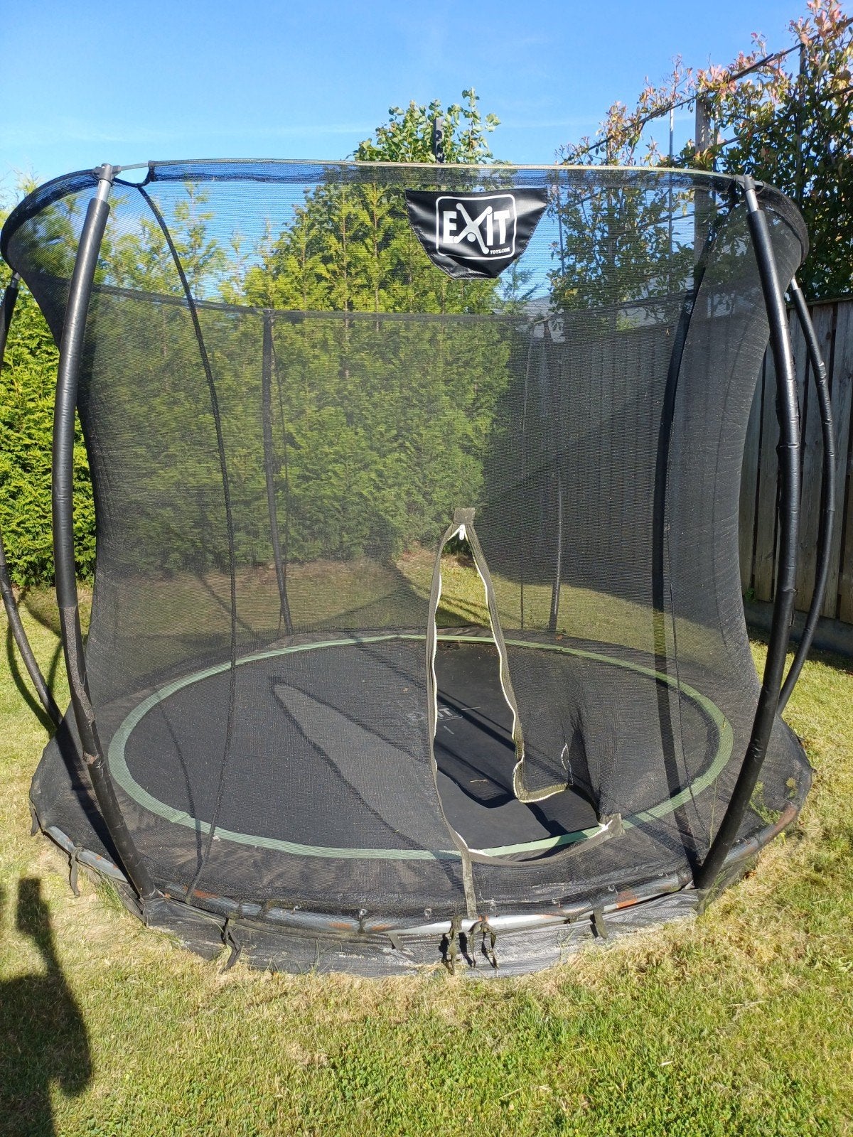 EXIT Trampoline met veiligheidsnet - Gebruikt, Ophalen, Gebruikt