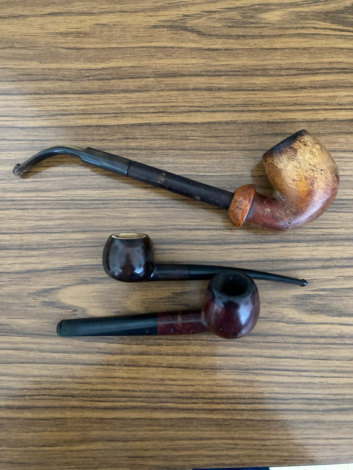 Set van 3 vintage tabakspijpen, Verzamelen, Ophalen, Gebruikt, (Water)pijp