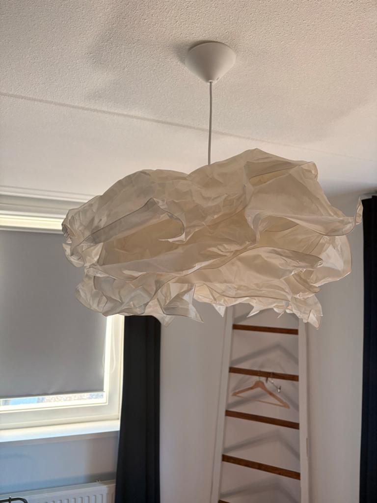 Ikea Krusning lampenkap - Wit, zo goed als nieuw, Ophalen, 25 tot 50 cm, Wit, Zo goed als nieuw