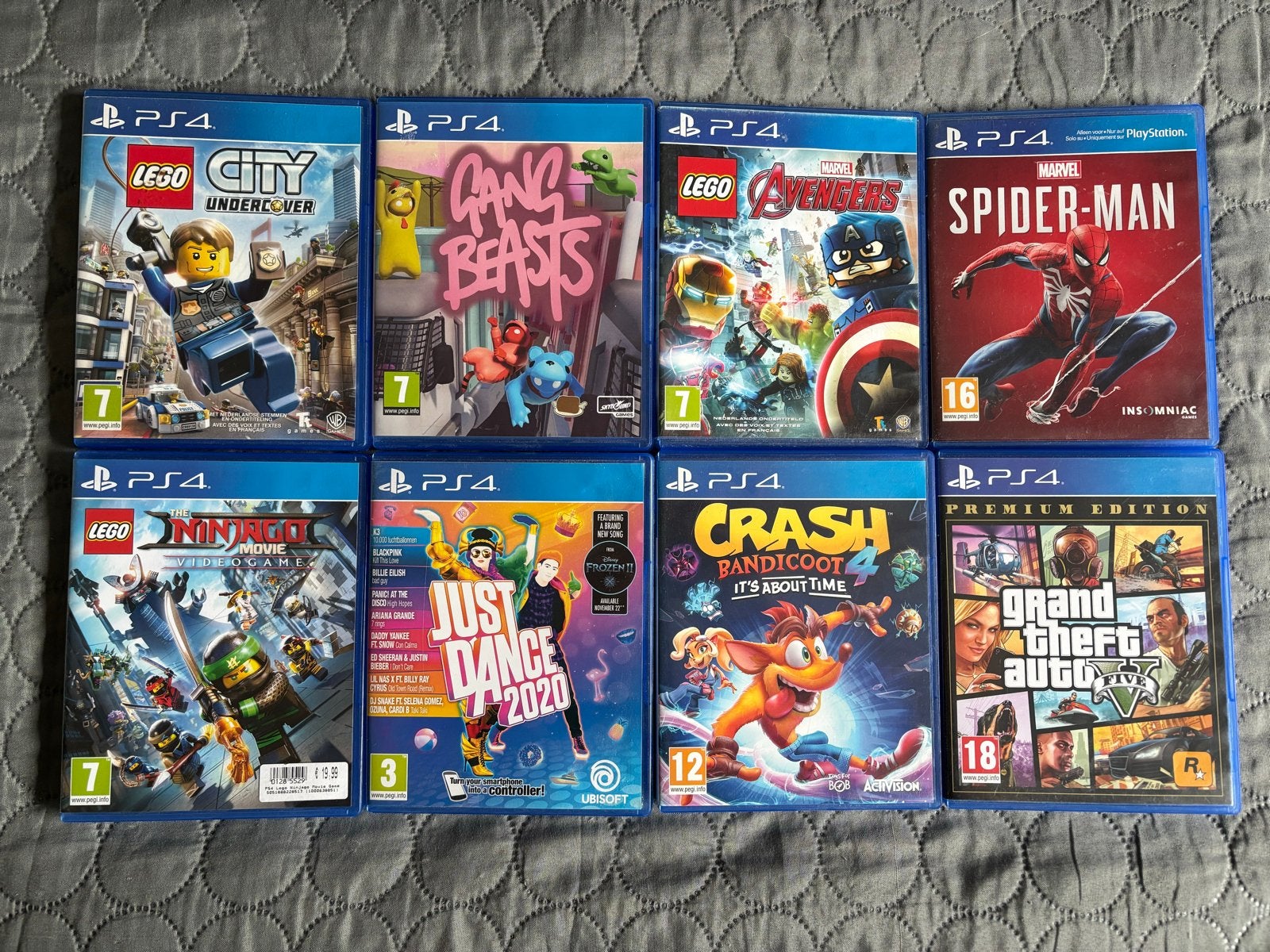 PS4 Games: LEGO, Spider-Man, Crash Bandicoot, GTA V, Just Da, Gebruikt, Overige genres, Eén computer, Ophalen of Verzenden