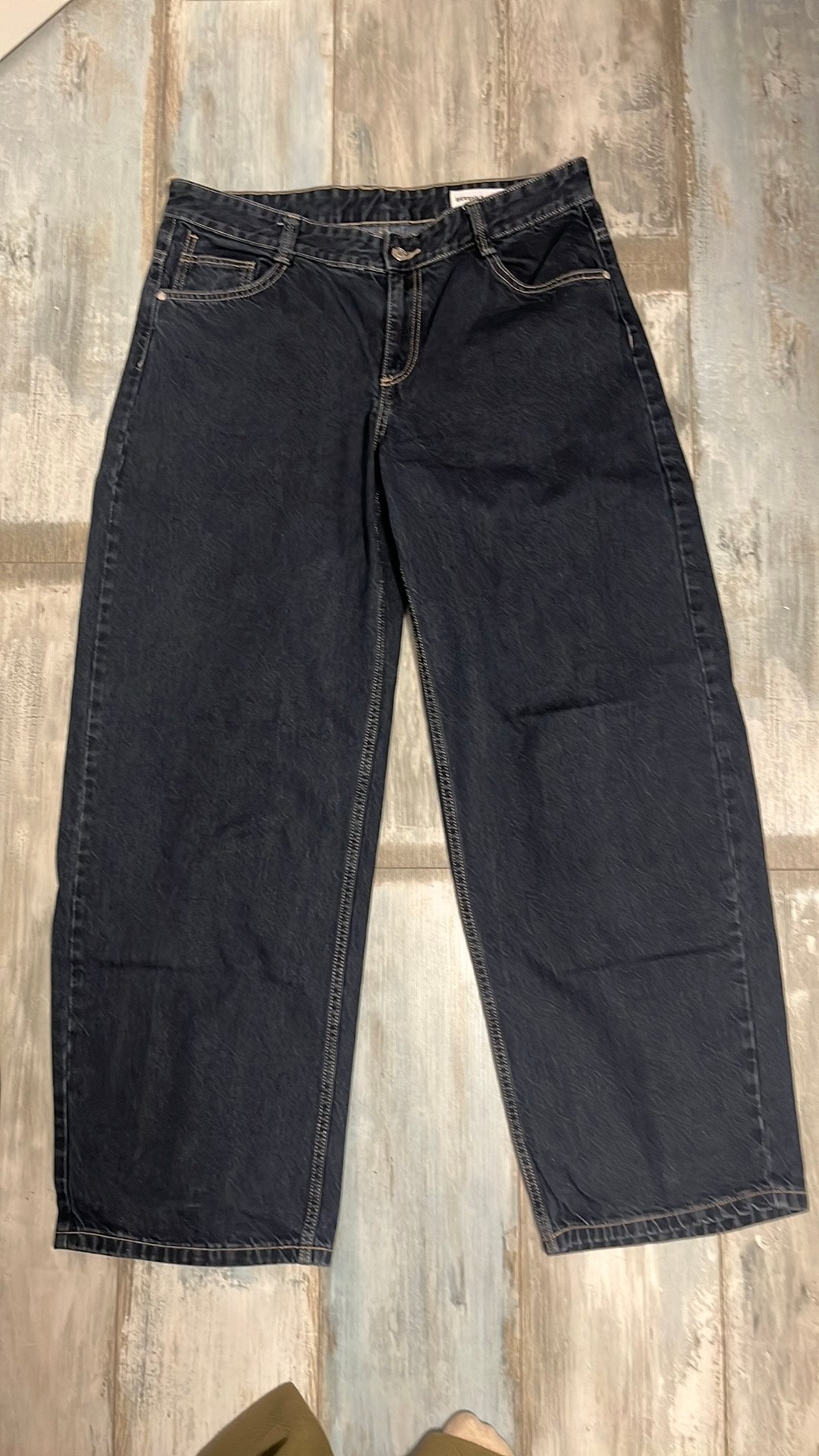 Beshka barell jeans 42, Ophalen of Verzenden, Zo goed als nieuw, Blauw, W33 - W36 (confectie 42/44)