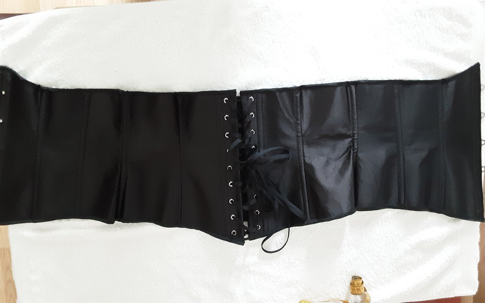 Zwart Underbust Korset XL 90cm - Cottelli Collectie, Cottelli Collection, Ophalen of Verzenden, Zwart, Body of Korset