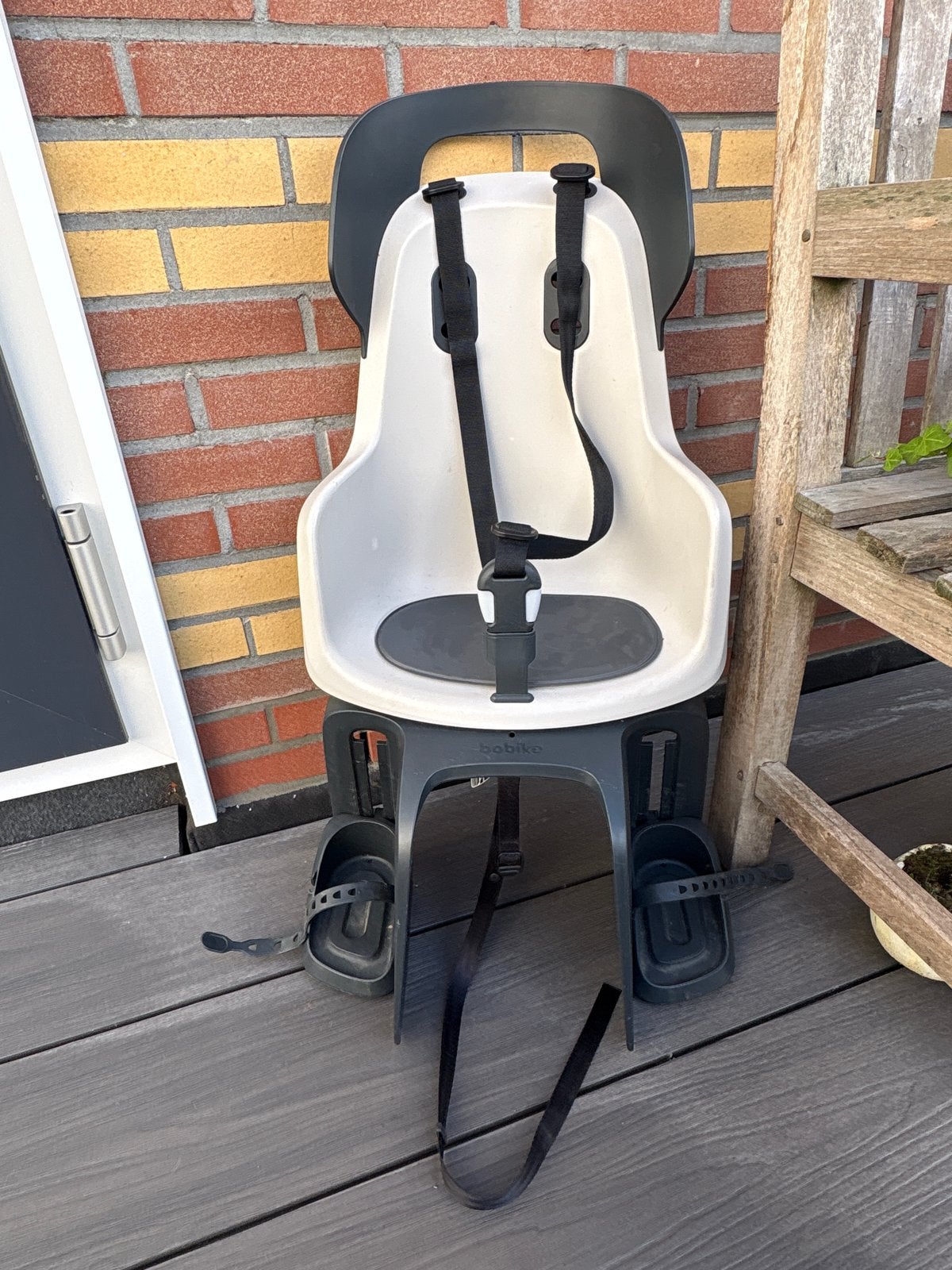 Bobike fietszitje achter, Ophalen, Zo goed als nieuw, Achterzitje, Voetsteuntjes
