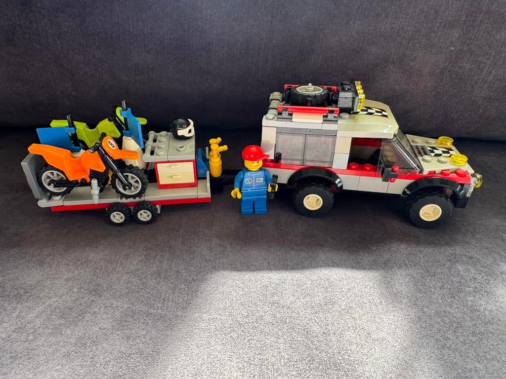 LEGO City 4433: Crossmotor Transport Set, Kinderen en Baby's, Speelgoed | Duplo en Lego, Lego, Ophalen of Verzenden, Compleet