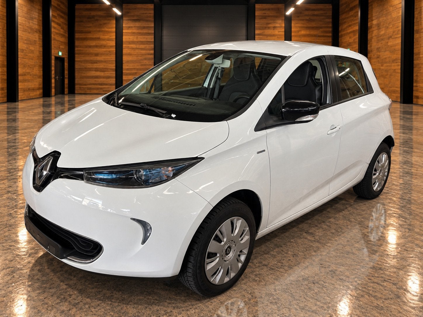 Renault ZOE R90 Life 41 kWh (ex Accu) Zonder ACCU !, Auto's, Stof, Gebruikt, Zwart, Wit