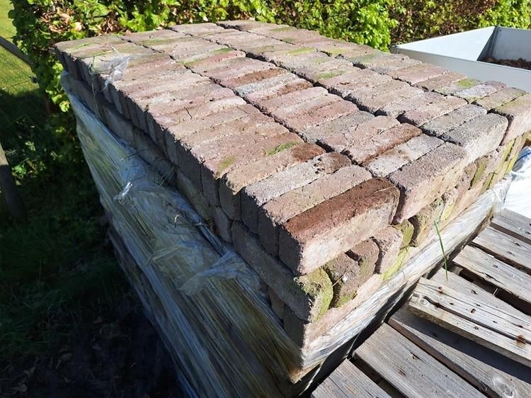 klinkers getrommeld, Tuin en Terras, Ophalen, Gebruikt, Klinkers, 10 m² of meer