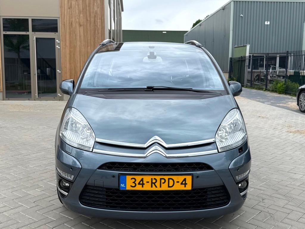 Citroen Grand C4 Picasso 1.6 THP Exclusive AUTOMAAT 7P (bj 2, Auto's, Citroën, Euro 5, Stof, Gebruikt, Zwart