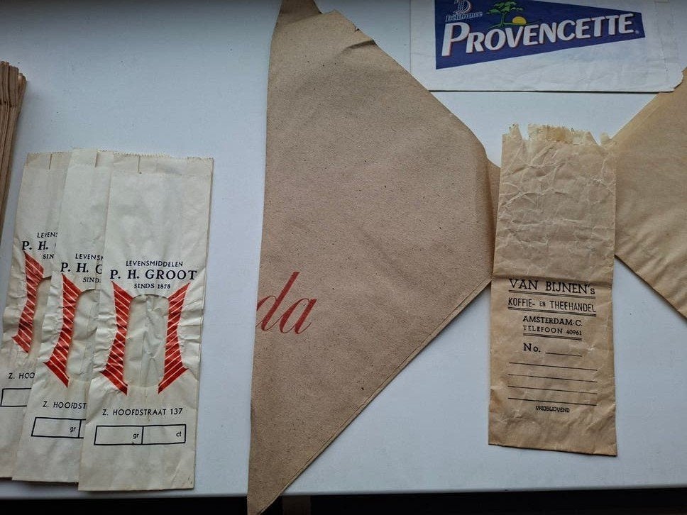 oud verpakkings zakken, Ophalen of Verzenden