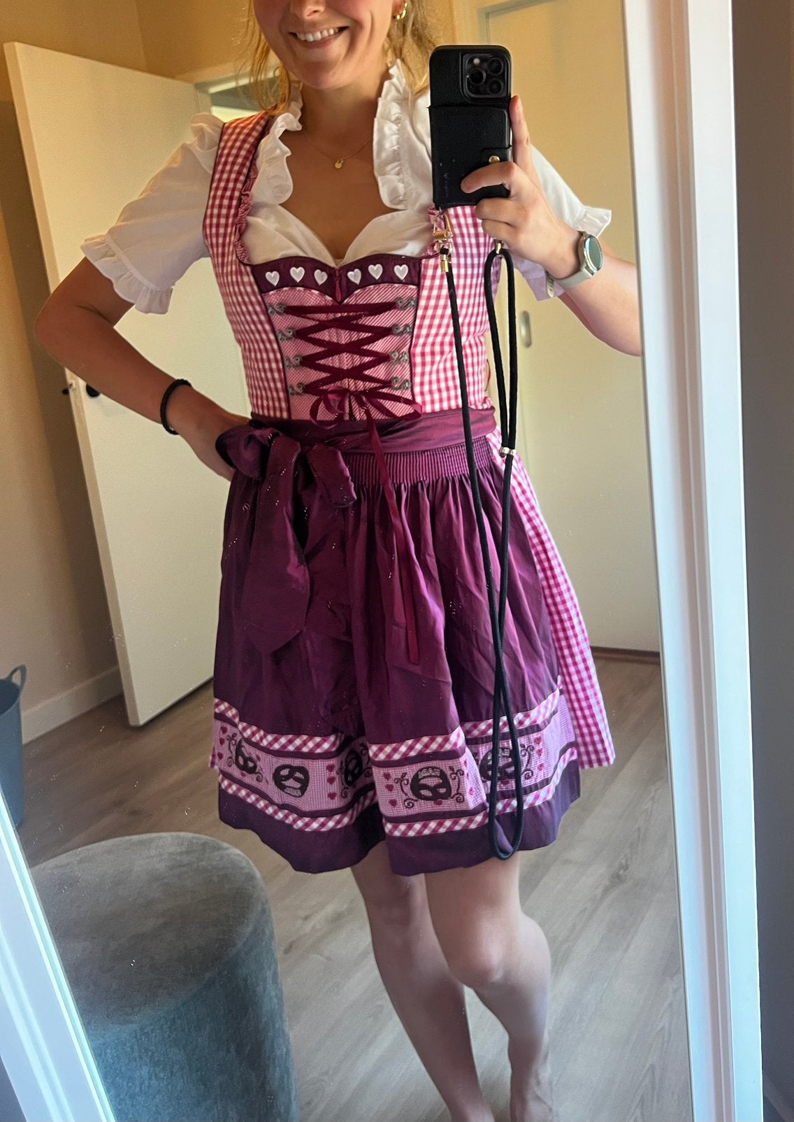 Dirndl jurk maat 40 Kruger / Oktoberfest, Ophalen of Verzenden, Zo goed als nieuw, Maat 38/40 (M), Overige thema's