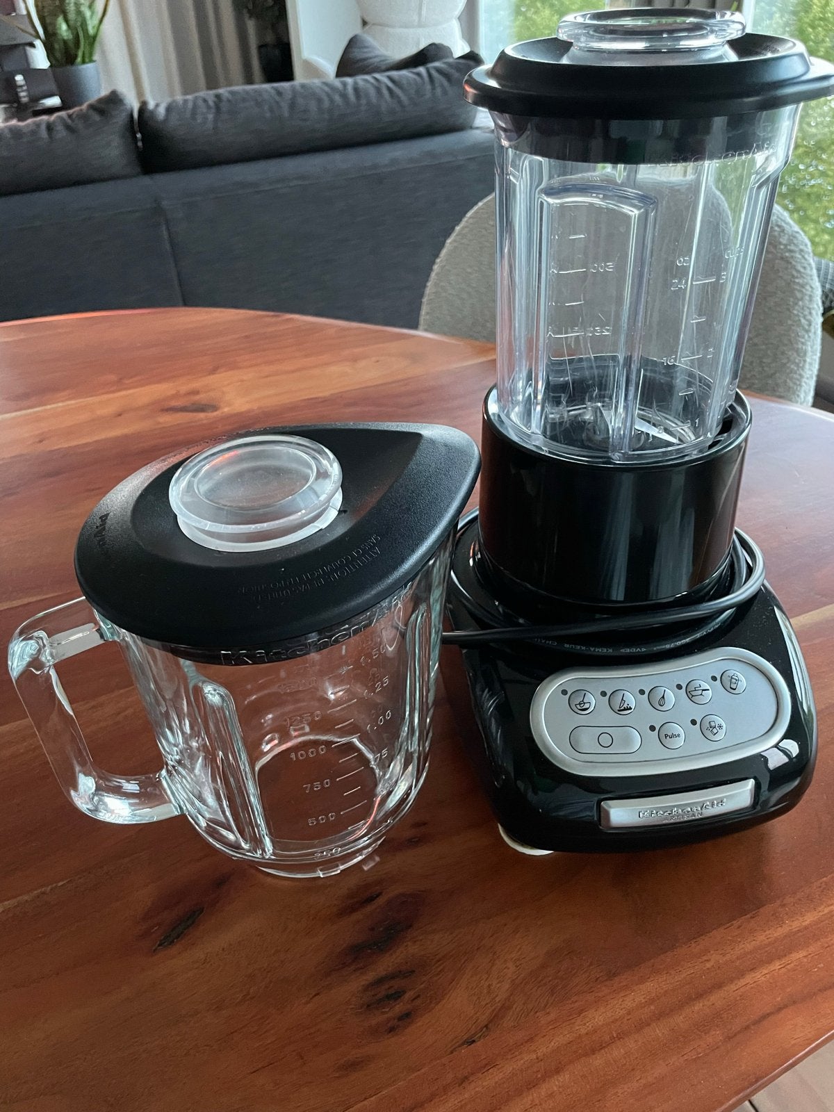 KitchenAid Artisan Blender - Zwart, 550W, Witgoed en Apparatuur, Blenders, Ophalen of Verzenden, Gebruikt, Blender